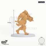 Exotic Aeterna Infantry Warrior Tabletop-Miniatur (V1 Axe Run) - 39 mm hoch - Rescale Miniatures 3D-Druck von Qumi