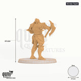 Exotic Aeterna Infantry Warrior Tabletop-Miniatur (V2 Axe Taunt) - 44 mm hoch - Rescale Miniatures 3D-Druck von Qumi