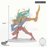 Branchblades Tabletop-Miniatur (V2 Guard) - 58 mm hoch, 50 mm Base - Rescale Miniatures 3D-Druck von Qumi