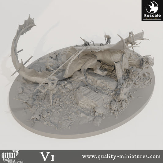 Messingdrache - 32mm Tabletop-RPG Mini - Qumi - Rescale Miniatures