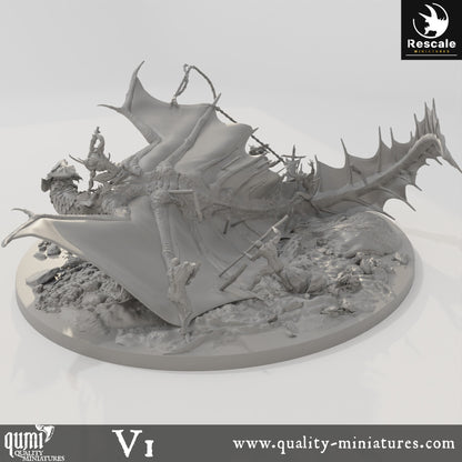 Brass Dragon - 32mm Tabletop RPG Mini - Qumi - Rescale Miniatures