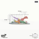 Dragon Brass Dragon Tabletop-Miniatur - 95 mm hoch, 259 mm Spannweite, 140x104 mm Base - Rescale Miniatures 3D-Druck von Qumi