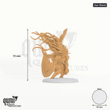 Fighter Broken Crowns tabletop miniature (Axe Stand) - 70 mm tall, 49 mm base - Rescale Miniatures 3D print by Qumi