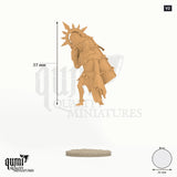 The Crownbound Penitents V2 - colour-coded parts render, 57 mm tall, 1 body part, 31 mm round base