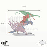 Dabeath Bat tabletop miniature (Attack) - 59 mm tall, 93 mm wingspan, 73x43 mm base - Rescale Miniatures 3D print by Qumi
