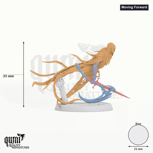 Death Ghost Tabletop-Miniatur (Moving Forward) - 35 mm hoch, 31 mm Base - Rescale Miniatures 3D-Druck von Qumi