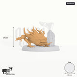 Devilish Flea tabletop miniature (Assassin) - 16 mm tall, 31 mm base, 1+1 part assembly - Rescale Miniatures 3D print by Qumi