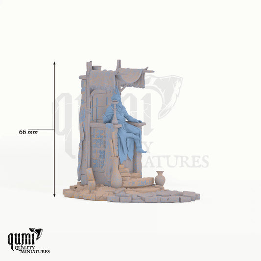 Discuss Diorama tabletop miniature - 66 mm tall, 2 part assembly - Rescale Miniatures 3D print by Qumi