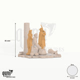 Look Diorama Tabletop-Miniatur - 46 mm hoch, 61 mm Base, 1 Körperteil + 1 Base - Rescale Miniatures 3D-Druck von Qumi