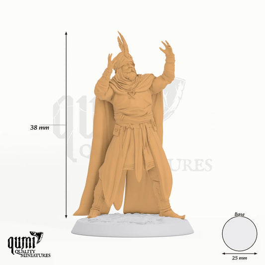 Accident Lord Male tabletop miniature - 38 mm tall, 25 mm base, 1+1 part assembly - Rescale Miniatures 3D print by Qumi