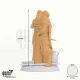 Stair Lovers Male tabletop miniature - 35 mm tall, 25 mm base, 1+1 part assembly - Rescale Miniatures 3D print by Qumi