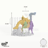 Pet Tabletop-Miniatur - 52 mm hoch, 23 mm Spannweite, 66 mm Base - Rescale Miniatures 3D-Druck von Qumi