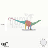 Diplodocus Tabletop-Miniatur - 73 mm hoch, 101 mm Base, 8 Körperteile + 1 Base - Rescale Miniatures 3D-Druck von Qumi