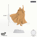 75mm scale resin miniature of Alexander of Riverbrook showing large collector size and base