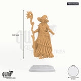 Alia tabletop miniature (75mm Scale) - 108 mm tall, 60 mm base, 1+1 part assembly - DM Stash 3D print by Qumi
