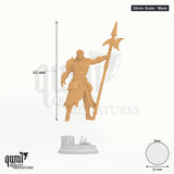 Hexhunter Andrek Tabletop-Miniatur (32mm Scale / Mask) - 62 mm hoch, 25 mm Base - DM Stash 3D-Druck von Qumi