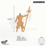 Hexhunter Andrek Tabletop-Miniatur (75mm Scale / no Mask) - 144 mm hoch, 60 mm Base - DM Stash 3D-Druck von Qumi
