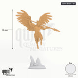 Angels of Syelden tabletop miniature (32mm Scale / V1) - 56 mm tall, 25 mm base - DM Stash 3D print by Qumi