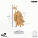 Ardent Silathin tabletop miniature (32mm Scale) - 56 mm tall, 25 mm base, 1+1 part assembly - DM Stash 3D print by Qumi