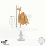Ardent Silathin tabletop miniature - 153 mm tall, 54 mm base, 1+1 part assembly - DM Stash 3D print by Qumi
