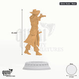Vampire Hunter Arkham tabletop miniature (32mm Scale / Mask) - 41 mm tall, 25 mm base - DM Stash 3D print by Qumi