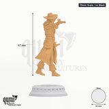Vampire Hunter Arkham tabletop miniature (75mm Scale / no Mask) - 97 mm tall, 60 mm base - DM Stash 3D print by Qumi