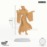 Vampire Noblewoman Baroness Tabletop-Miniatur (32mm / Mask) - 44 mm hoch, 25 mm Base - DM Stash 3D-Druck von Qumi