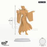 Vampire Noblewoman Baroness Tabletop-Miniatur (75mm / Mask) - 103 mm hoch, 60 mm Base - DM Stash 3D-Druck von Qumi