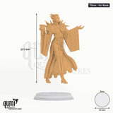 Vampire Noblewoman Baroness Tabletop-Miniatur (75mm / No Mask) - 103 mm hoch, 60 mm Base - DM Stash 3D-Druck von Qumi