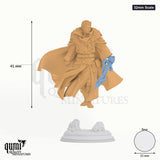 Bartholomew tabletop miniature (32mm Scale) - 40 mm tall, 25 mm base, 2+1 part assembly - DM Stash 3D print by Qumi