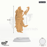 Bastian tabletop miniature (75mm Scale) - 91 mm tall, 60 mm base, 1+1 part assembly - DM Stash 3D print by Qumi