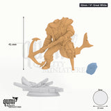 Exotic Fighter Baz Tabletop-Miniatur (32mm / V1 Great White) - 45 mm hoch, 25 mm Base - DM Stash 3D-Druck von Qumi