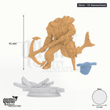 Exotic Fighter Baz Tabletop-Miniatur (32mm / V2 Hammerhead) - 45 mm hoch, 25 mm Base - DM Stash 3D-Druck von Qumi