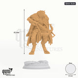 The Big Bad tabletop miniature (32mm Scale) - 41 mm tall, 25 mm base, 1+1 part assembly - DM Stash 3D print by Qumi