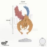 The Blights Chosen Tabletop-Miniatur - 162 mm hoch, 112 mm Spannweite, 76 mm Base - DM Stash 3D-Druck von Qumi