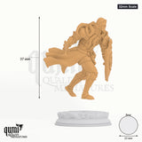 The Blights Warriors tabletop miniature (32mm Scale) - 36 mm tall, 25 mm base, 1+1 part assembly - DM Stash 3D print by Qumi