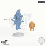 Master Brox Tabletop-Miniatur (75mm Scale) - 108 mm hoch, 60 mm Base, 2 Körperteile + 1 Base - DM Stash 3D-Druck von Qumi