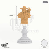 Hunter of the Defiled Bust tabletop miniature (Masked) - 66 mm tall, 55 mm base - DM Stash 3D print by Qumi