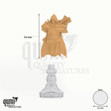Orc Beastmaster Bust Tabletop-Miniatur - 94 mm hoch, 52 mm Base, 1 Körperteil + 1 Base - DM Stash 3D-Druck von Qumi