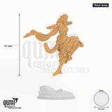 Cahira tabletop miniature (75mm Scale) - 97 mm tall, 60 mm base, 1+1 part assembly - DM Stash 3D print by Qumi