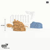 Gibbet Cage Terrain tabletop miniature (V2) - 69 mm tall, 2 part assembly - DM Stash 3D print by Qumi