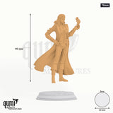 Charlotte-Anne tabletop miniature (75mm) - 99 mm tall, 60 mm base, 1+1 part assembly - DM Stash 3D print by Qumi