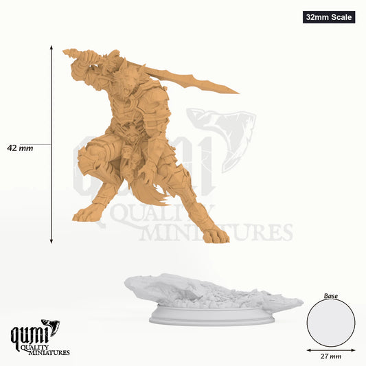 Corsicus Tabletop-Miniatur (32mm Scale) - 42 mm hoch, 27 mm Base, 1 Körperteil + 1 Base - DM Stash 3D-Druck von Qumi
