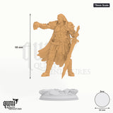 Swordsman Fighter Corsicus tabletop miniature (75mm Scale) - 98 mm tall, 60 mm base - DM Stash 3D print by Qumi
