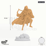 The Crimson Hood tabletop miniature (32mm Scale) - 40 mm tall, 25 mm base, 1+1 part assembly - DM Stash 3D print by Qumi
