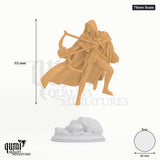 The Crimson Hood tabletop miniature (75mm Scale) - 93 mm tall, 60 mm base, 1+1 part assembly - DM Stash 3D print by Qumi