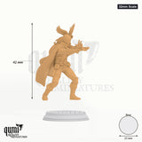 Crow Eyes tabletop miniature (32mm Scale) - 42 mm tall, 25 mm base, 1+1 part assembly - DM Stash 3D print by Qumi