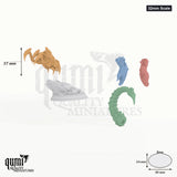 Crystalline Scorpion tabletop miniature (32mm Scale) - 104 mm tall, 49x34 mm base - DM Stash 3D print by Qumi