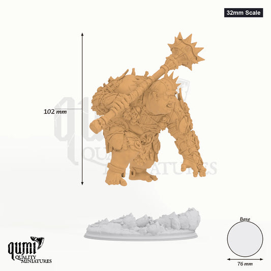 Deimos Tabletop-Miniatur (32mm Scale) - 102 mm hoch, 76 mm Base, 1 Körperteil + 1 Base - DM Stash 3D-Druck von Qumi