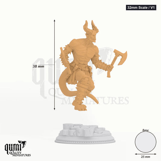 Demons of Abyss Tabletop-Miniatur (32mm Scale / V1) - 38 mm hoch, 25 mm Base - DM Stash 3D-Druck von Qumi